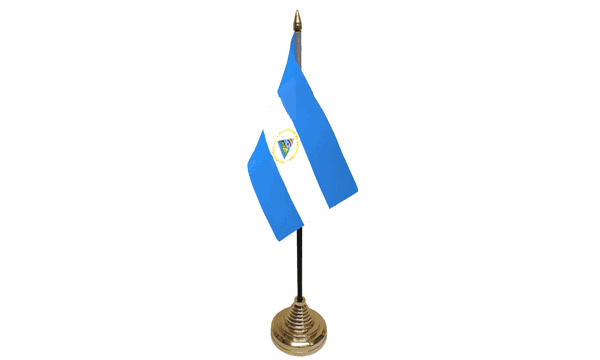 Nicaragua Table Flags